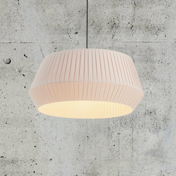 Nordlux Lampada a sospensione Dicte, dimmerabile, Crema / Ambra, Soggiorno / Sala da pranzo, Tessuto / Stoffa / Seta, Scandinavo, Lampada a sospensione