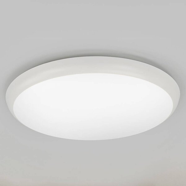 Plafoniera a LED Augustin Arcchio, Bianco / Opale, Bagno, Plastica, Moderno, Plafoniera LED