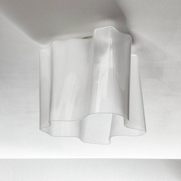 Artemide Plafoniera di design Logico, dimmerabile, Bianco / Opale, Soggiorno / Sala da pranzo, Vetro, Design, Plafoniera