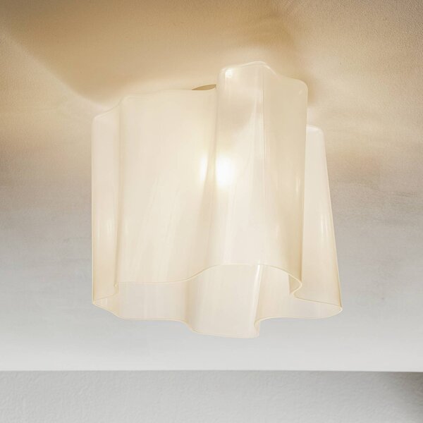 Artemide Plafoniera di design Logico, dimmerabile, Bianco / Opale, Soggiorno / Sala da pranzo, Vetro, Design, Plafoniera