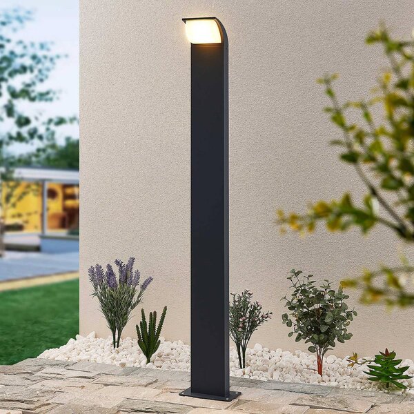 Lampioncino da giardino Tinna Lucande, Nero, Alluminio, Moderno, Lampada LED da esterni