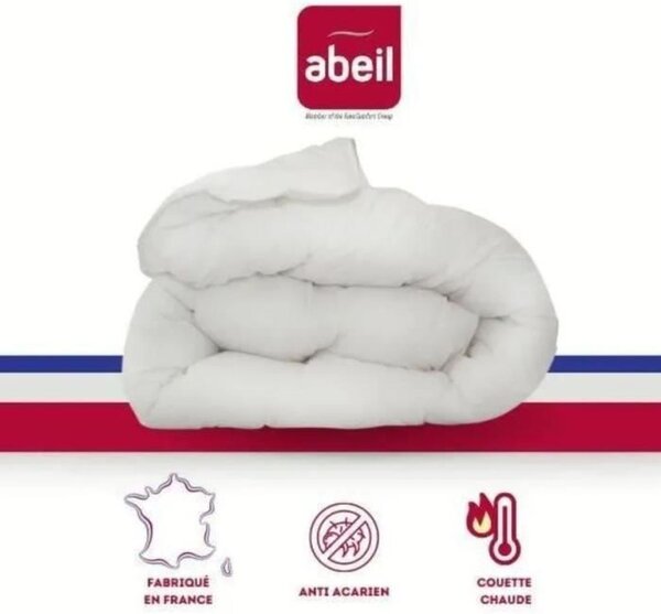 Copripiumino matrimoniale Abeil, antibatterico, antimuffa, 220x240cm, bianco