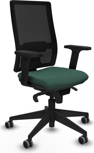 Sedia da ufficio Piqueras y Crespo, modello 2D066G0, colore verde