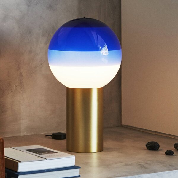 MARSET Dipping Light lampada da tavolo blu/ottone