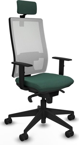 Sedia da ufficio Piqueras y Crespo, modello 1D066N2, colore verde