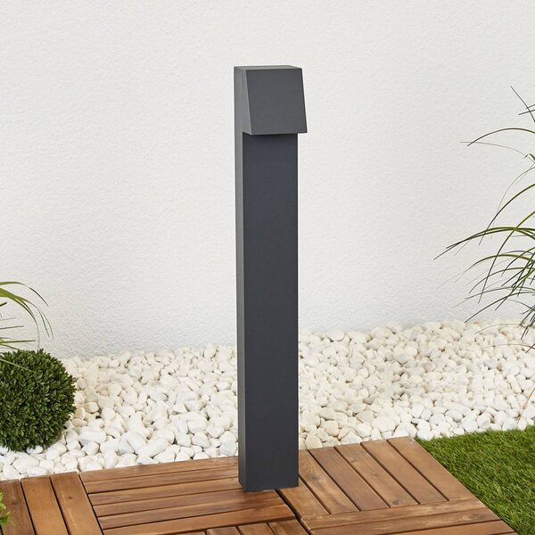 BEGA Lampioncino da giardino 77237K3, Alluminio / Grigio / Zincato, Alluminio, Moderno, Lampada LED da esterni