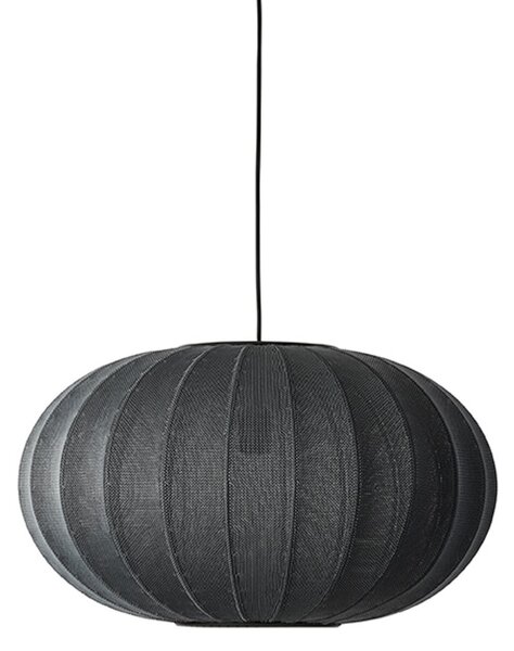 Lampada a sospensione Made By Hand, Knit-Wit 57, dimmerabile, Nero, Soggiorno, Tessuto / Tessile, Scandinavo