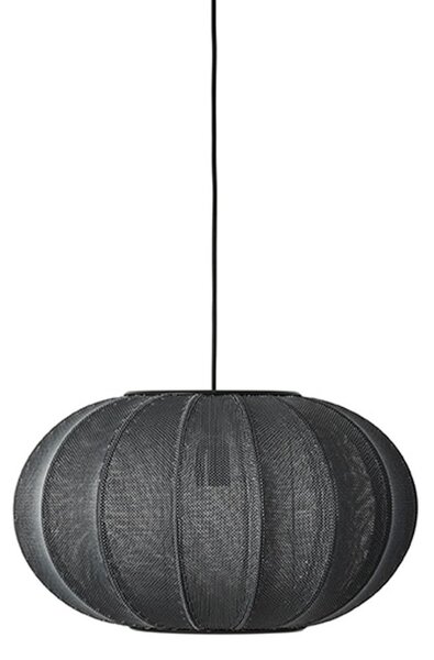 Lampada a sospensione Made By Hand, Knit-Wit 45, dimmerabile, Nero, Soggiorno, Tessuto / Tessile, Scandinavo