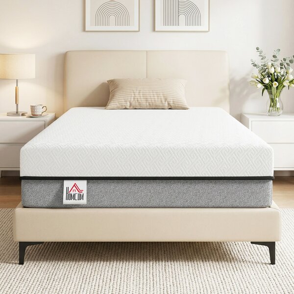 HOMCOM Materasso a molle Insacchettate, 200x90x20 cm, Grigio | Aosom Italy