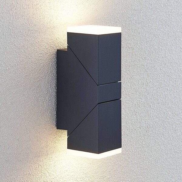 Applique da esterni a LED Sally Lindby, Nero, Alluminio, Moderno, Applique LED da esterni
