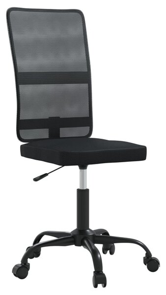 Sedia da Ufficio Nera in Tessuto a Rete