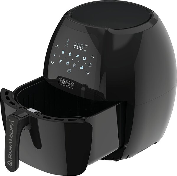 PYRAMIDEA Friggitrice ad Aria Capacit 8 Litri Potenza 1800 Watt con Display Touch colore Nero - MAMBOAF08B