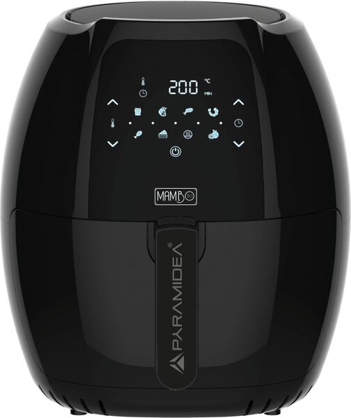 PYRAMIDEA Friggitrice ad Aria Capacit 8 Litri Potenza 1800 Watt con Display Touch colore Nero - MAMBOAF08B