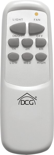 DCG Ventilatore da Soffitto con Telecomando con Luce Lampadario Ventilatore 3 Pale colore Legno - VE CRD60 TL