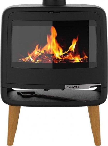 Stufa a legna in ghisa nera da 10kw Supra FR9016130B