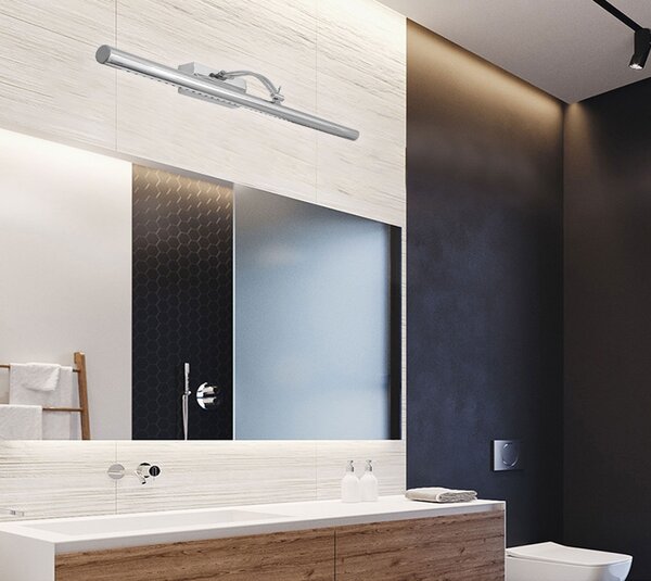 Lampada da parete a LED per bagno, specchi, quadri, murales, trucco, ecc. Tono di luce neutro 15W 4000K. stile moderno, semplice ed elegante. 78 cm IP44 impermeabile