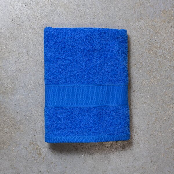 Zanetti Asciugamani Bagno Tinta Unita in 100% Cotone 60x110 cm Bluetto