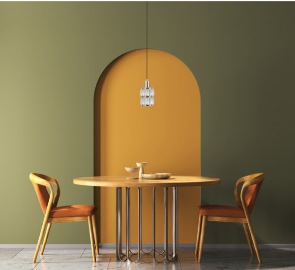 ITALUX PND-40668-1-HBR - Lampadario a sospensione con cavo ALMA 1xE27/40W/230V oro