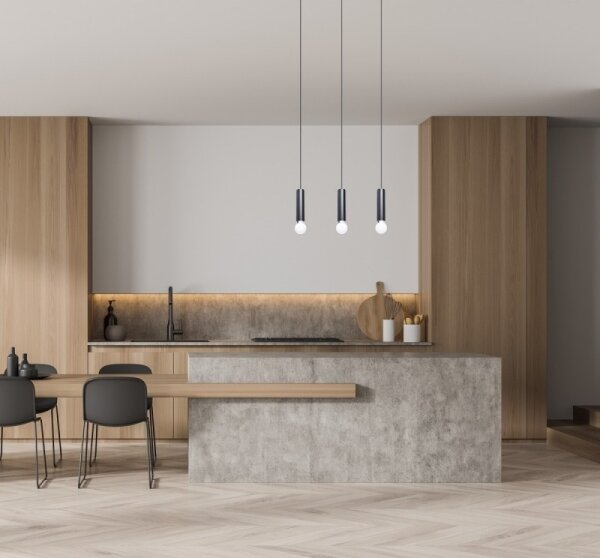 ITALUX PND-33849-3-BK - Lampadario su cavo MACERA 3xE27/40W/230V nero