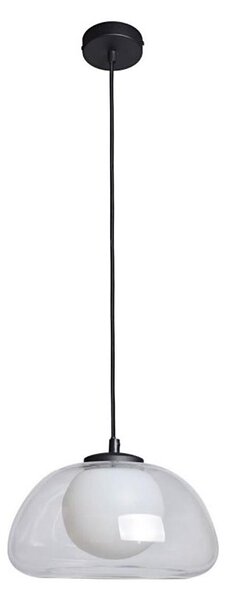 ITALUX PND-54637-1-BK-CL - Lampada a sospensione con cavo AINALE 1xG9/7W/230V nero/trasparente