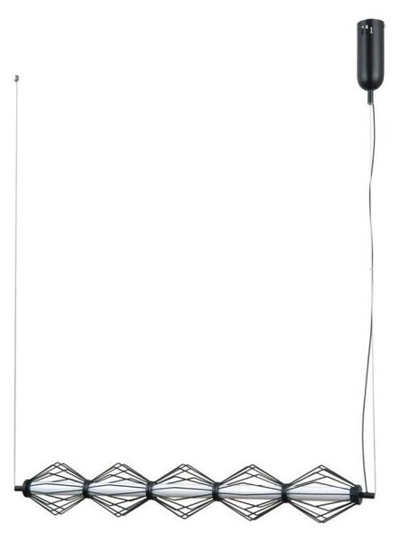 ITALUX PND-34403-5-BK - Lampadario LED a cavo SEVILLA LED/25W/230V 3000K nero