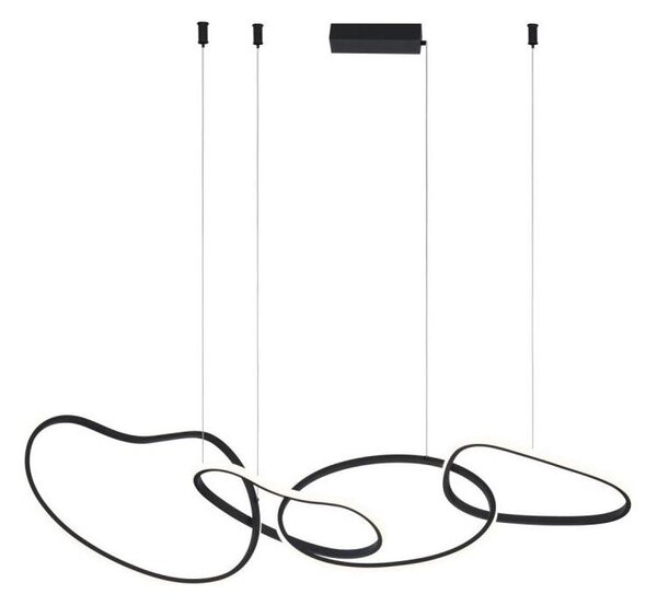 ITALUX PND-22412-S4-BK - Lampadario LED a sospensione con cavo FONTE LED/60W/230V nero