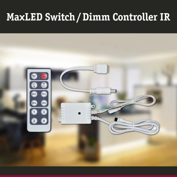 Paulmann 70683 - Dimmer per strisce LED MAXLED 24V con telecomando