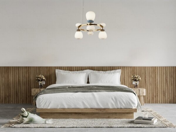 ITALUX PND-94981-4B-GD - Lampadario LED su cavo EVANS LED/33W/230V 3000K oro