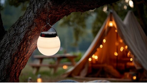 Lampada solare portatile ricaricabile dimmerabile a LED LUMINA ORB LED/5V 800 mAh
