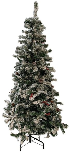 Albero di Natale Artificiale H180 cm 500 Rami Sestriere Verde