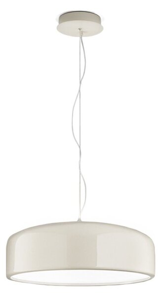 Lampadario acrilico perenz velia 8449 b ct led cct 3200lm biemissione bianco panna lucido - Perenz