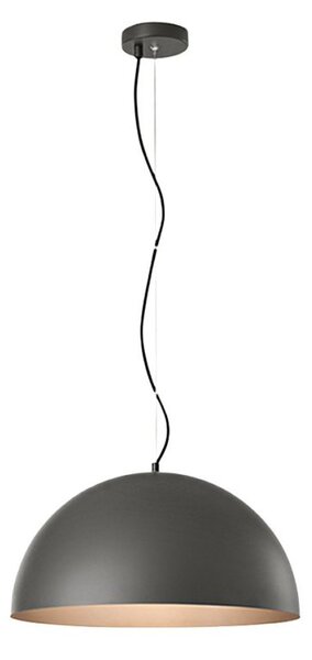 Lampadario cupola perenz steel 8560 gr e27 led 50cm grigio marrone metallizzato - Perenz