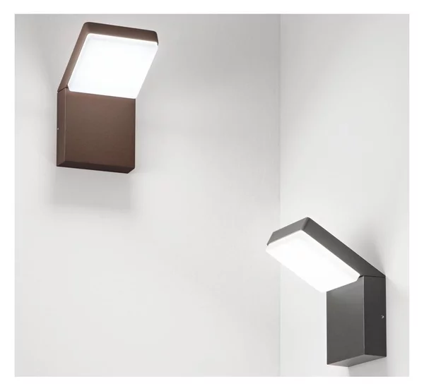 NINJA APPLIQUE DA ESTERNO IP65 LED 20W LUCE 4000K CORTEN, ANTRACITE E NERA DESIGN MODERNO