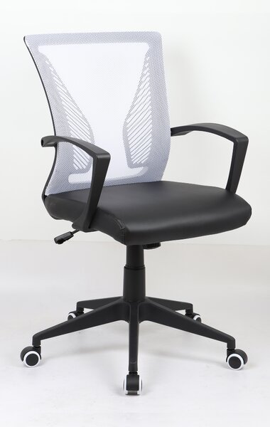 Sedia da ufficio ergonomica | Sedia girevole regolabile in altezza | Sedia da ufficio per ufficio e ufficio - Offilo PU