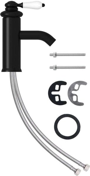 Rubinetto per Lavabo del Bagno Nero 130x180 mm