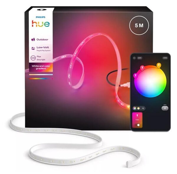 Philips - Striscia LED RGBW dimmerabile per esterni Hue FLUX 5m LED/30W/230V 2200-6500K IP67