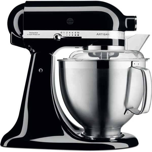 KITCHENAID Impastatrice Planetaria Multifunzione Capacit Ciotola 4,8 Litri Potenza 300W colore Nero Artisan - 5KSM185PSEOB