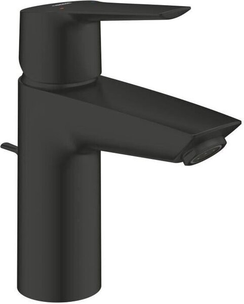 Miscelatore lavabo, GROHE Start, nero opaco, misura S, risparmio idrico, con gruppo di scarico a tirante, 242092432