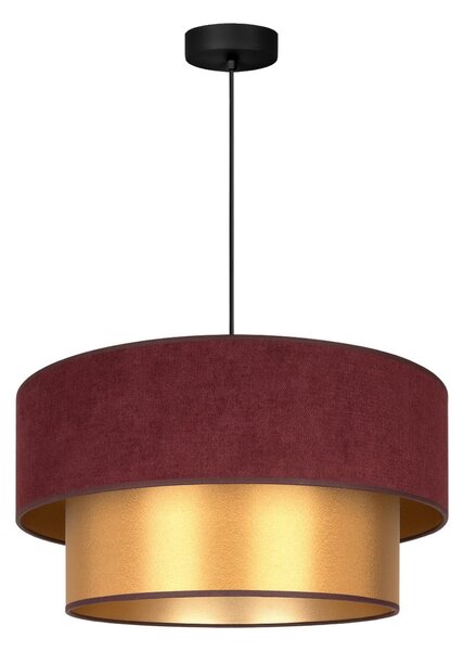 Lampada a sospensione Duolla, Dorina, Rosso, Camera da letto, Tessuto / Tessile, Giovanile