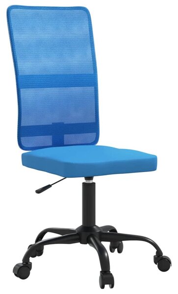 Sedia da Ufficio Altezza Regolabile Blu in Tessuto a Rete