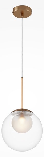 Maytoni lampada a sospensione globo di vetro oro Ø20cm G9 20W forma basic