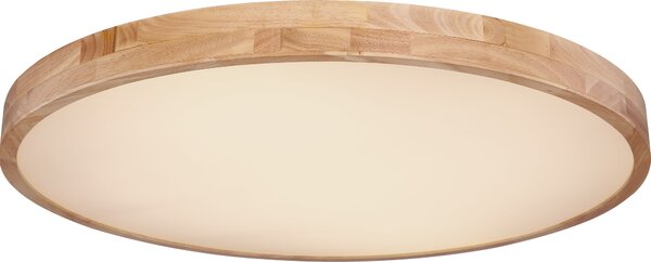 Globo Lighting plafoniera in metallo effetto legno, LED