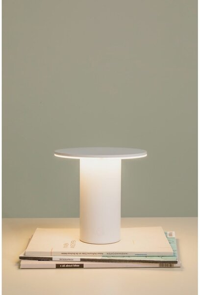 Lampada da tavolo a LED dimmerabile bianca (altezza 18 cm) Fungo - Remember