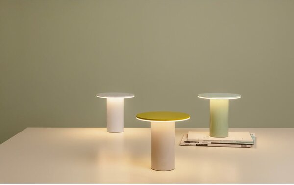 Lampada da tavolo a LED dimmerabile verde (altezza 18 cm) Fungo - Remember