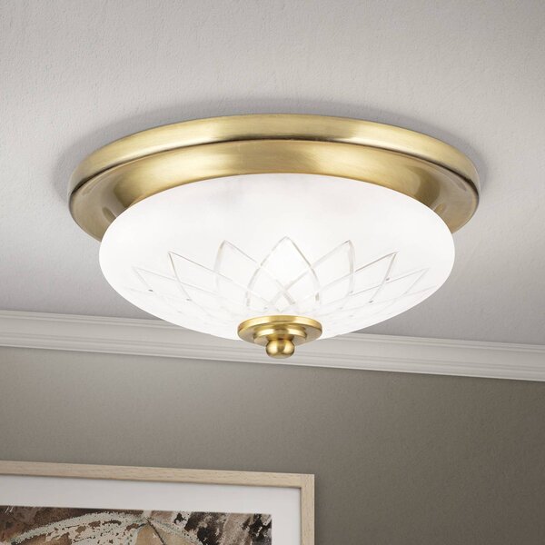 ORION Plafoniera soffitto Porto, dimmerabile, Bronzo / Ottone antico, Soggiorno / Sala da pranzo, Vetro, Antico, Plafoniera