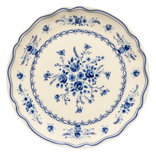 Piatto da dolce blu/beige in gres ø 21 cm Vila – Costa Nova