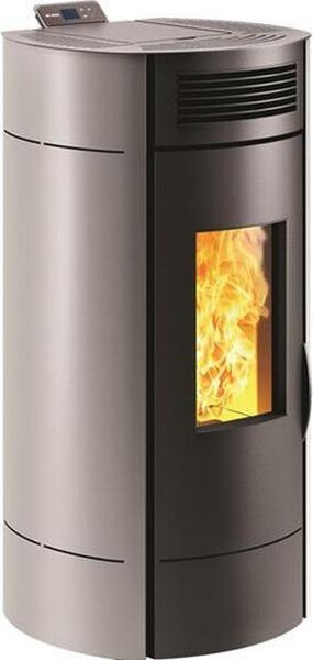 Stufa a pellet di legno grigio da 9,5kw Invicta P941978