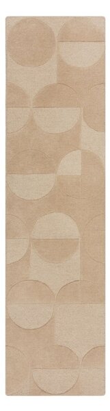 Tappeto beige in lana 60x230 cm Gigi - Flair Rugs