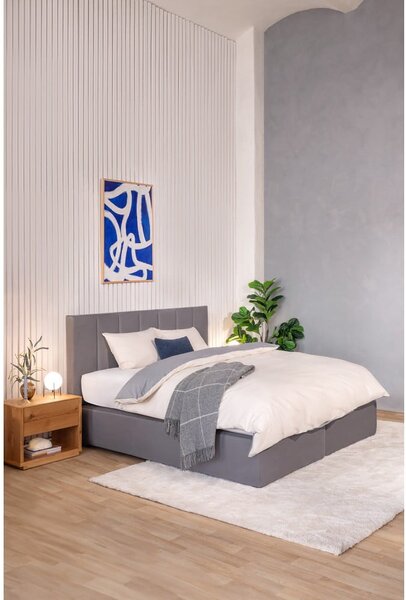 Letto boxspring grigio 180x200 cm Olia Bold Line – Bonami Selection