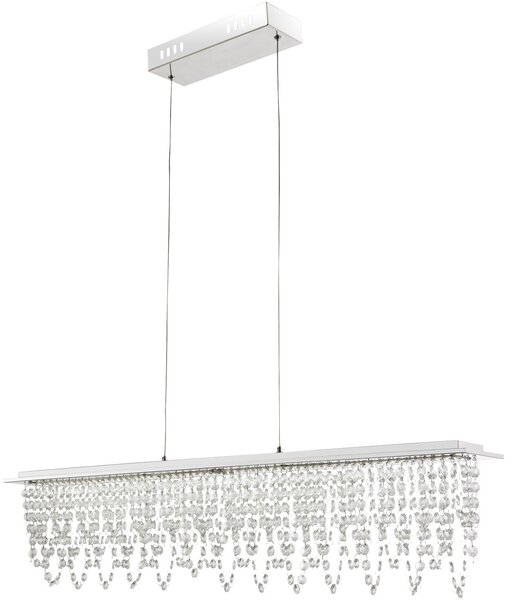 Globo Lighting lampada a sospensione in metallo cromato, LED